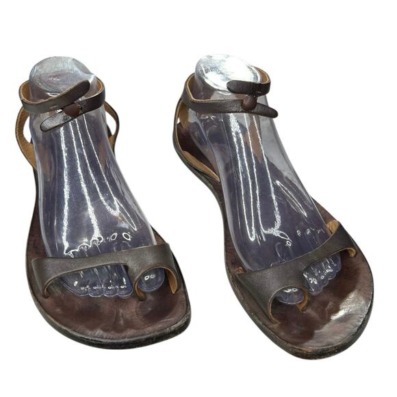 Cydwoq Women’s Size 39 US Samba Brown Leather Handmade Sandal Size 39 US 9 - Picture 5 of 10
